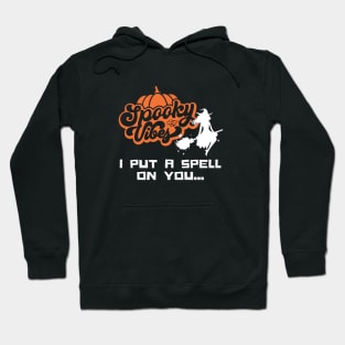 Spooky Vibes Halloween Typography Hoodie